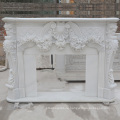 Home decoration marble indoor used fireplace white fireplaces